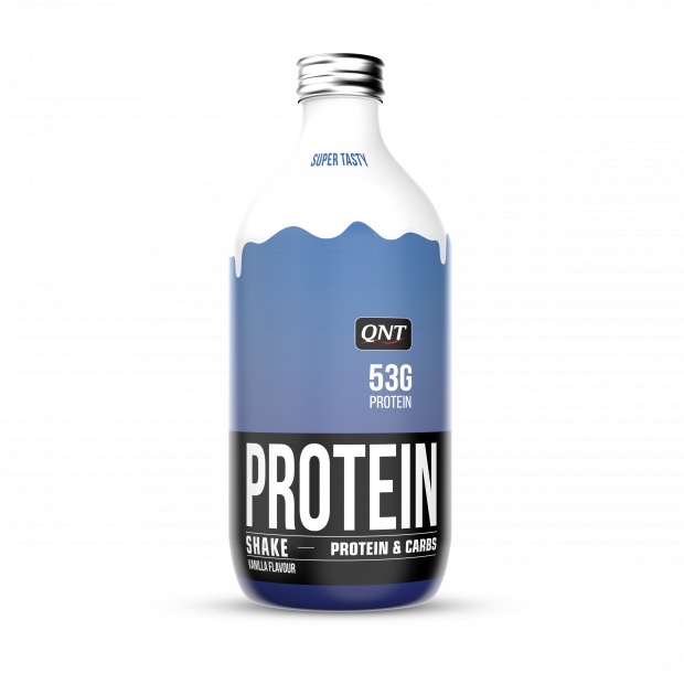 Protein shake shop glass bottle