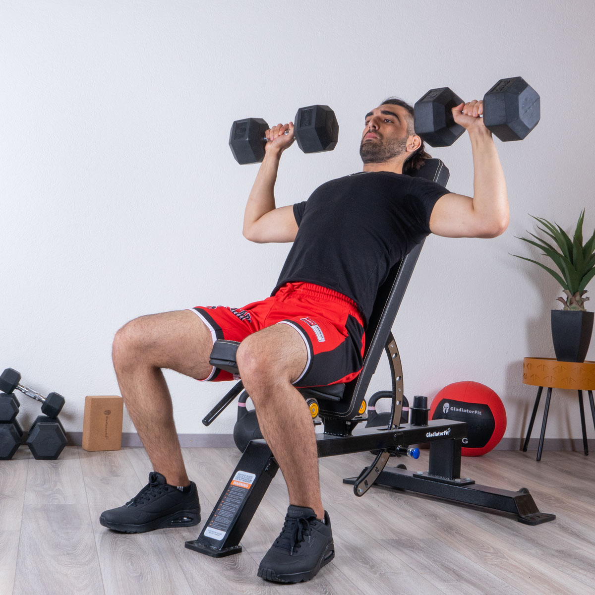 GladiatorFit Haltères néoprène musculation et fitness (lot de 2