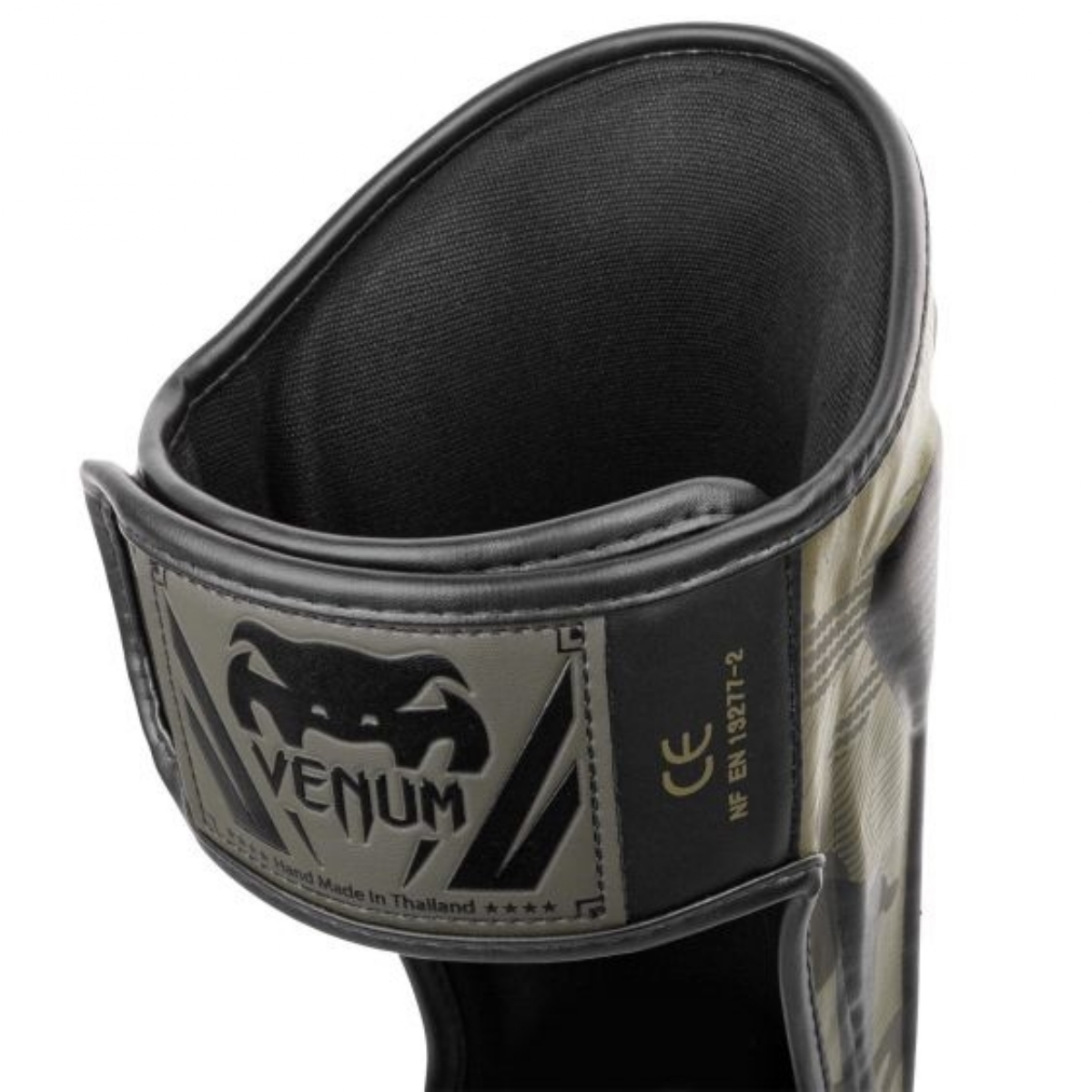 Venum - protège-tibia / Elite / Blanc-Noir / Large