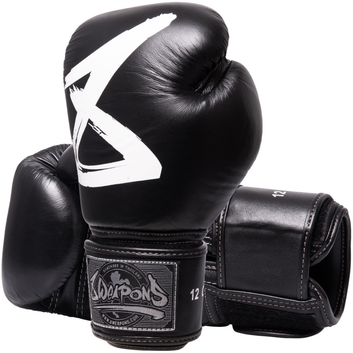 Guanti Boxe MMA Cohortes – Pelle Nera – 10 Oz, 12 Oz, 14 Oz, 16 Oz – Unisex - Foto 3