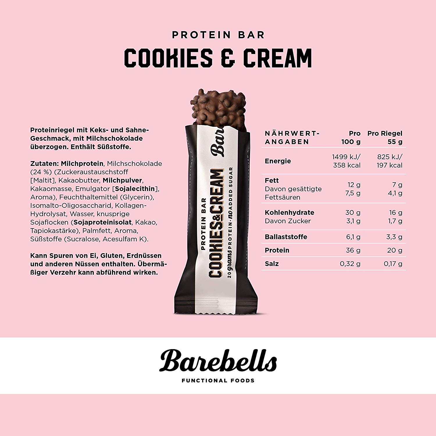 Barebells Protein Bars - Coconut Chocolate, Box of 12 - 1.9oz/55g - Aqua  Terra Performance