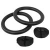 Gymnastics rings - crosstraining Ø 28mm in plastic + adjustable straps