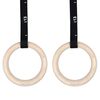 Gymnastics rings - wooden crosstraining Ø 32mm + adjustable straps