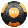 Medicine Ball" weighted ball made of durable rubber | 1 KG, Colour: Orange, Additional Weight: 1 kg