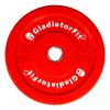 Disque olympique couleur caoutchouc "Bumper Plate" Ø 51mm GladiatorFit | 25 KG, Couleur: Rouge, Poids kg: 25 