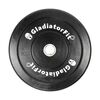 Olympic black rubber "Bumper Plate" Ø 51mm GladiatorFit | 25 KG, Colour: Schwarz, Additional Weight: 25 kg