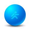 Ebonite massage ball Ø 6cm "Foam Ball | Blau