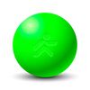 Ebonite massage ball Ø 6cm "Foam Ball | Grün