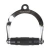 Curved steel and rubber pulley pull handle