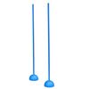 Poteaux avec plots et jalons Ø 25mm Omada | 2 Piquets Bleu