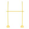Poteaux avec plots et jalons Ø 25mm Omada | 3 Piquets Jaune