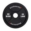 Black cast-iron Olympic disc Ø 51mm GladiatorFit | 20 KG