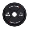 Black cast-iron Olympic disc Ø 51mm GladiatorFit | 25 KG
