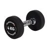Round rubber dumbbell | 4 KG