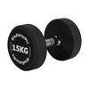 Round rubber dumbbell | 15 KG