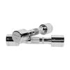 Round chrome dumbbells (set of 2) | 2 x 2 KG