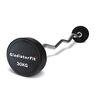 Long Curl Rubber Dumbbell | 30 KG
