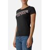 Front Logo Round Neck T-Shirt, Size: L, Colour: Schwarz