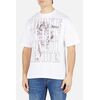 T-Shirt W/Big Front Print, Size: M, Colour: Weiss
