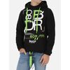 Hoodie Plus Rib Turtleneck, Size: M, Colour: Schwarz
