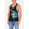 Tank Top With Print, Size: M, Colour: Schwarz