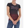 Gradient Printed T-Shirt, Size: L, Colour: Bordeau
