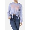 Hooded Sweatshirt With Laces, Size: L, Colour: Violett
