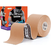 OK TAPE Kinesiology Tape Basic Beige 5cm x 5m, Colour: Beige, Length: 5.0m