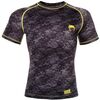 Venum Tramo Rashguard - Short Sleeves - Black-Yellow, Size: XS, Colour: Schwarz, Size: XS