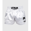 Venum Classic Muay Thai Shorts - White/Black, Size: L, Colour: Weiss