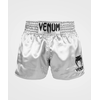 Venum Classic Muay Thai Shorts - Silver/Black, Size: L, Colour: Silber