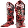 8 WEAPONS Kids Shin Guards - Joe black-red S/M, Colour: Rot, Size: S-M