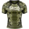 T-shirt de compression à manches courtes Hit 2.0, Taille: 2XL, Couleur: Kaki