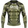 8 WEAPONS Rashguard, L/S, Hit 2.0, olive-black, XXL, Size: 2XL, Colour: Khaki