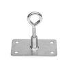 Floor mount 74 X 132 mm, Colour: Silber