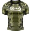 8 WEAPONS Rashguard, S/S, Hit 2.0, olive-black, S, Size: S, Colour: Khaki