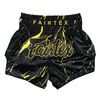 Muay Thai Shorts Fairtex Black Marble, Size: L, Colour: Schwarz