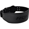 RDX 4 Inch Padded Leather Weightlifting Fitness Gym Belt, Size: L, Colour: Schwarz