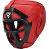 Head Guard Grill T1 Full Red-L, Colour: Rot, Size: L