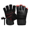 Gym Glove Micro Red/Black Plus-L, Size: M, Colour: Schwarz