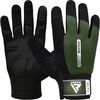 Gym Weight Lifting Gloves W1 Full Army Green, Colour: Green, Size: L