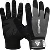Gym Weight Lifting Gloves W1 Full Gray, Colour: Grey, Size: M