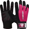 Gym Weight Lifting Gloves W1 Full Pink, Colour: Rosa, Size: L