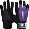 Gym Weight Lifting Gloves W1 Full Purple, Colour: Violett, Size: S
