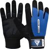 Gym Weight Lifting Gloves W1 Full Blue, Colour: Blue, Size: M