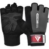 Gym Weight Lifting Gloves W1 Half, Colour: Grey, Size: L