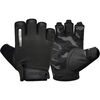 Gym Training Gloves T2 Half Black-L, Size: L, Colour: Schwarz