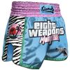 8 WEAPONS Muay Thai Shorts - Miami Thai S, Size: S, Colour: Blue