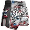 8 WEAPONS Muay Thai Shorts, Cut like a Blade 2.0, white, XXL