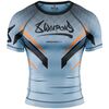 8 WEAPONS Rashguard, S/S, Shift, ice-grey orange, S, Size: S, Colour: Grey
